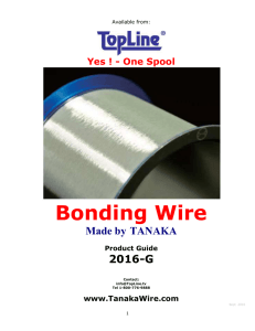 Tanaka Bonding Wire Catalog