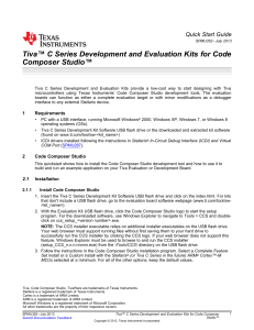 Quick Start - Code Composer Studio