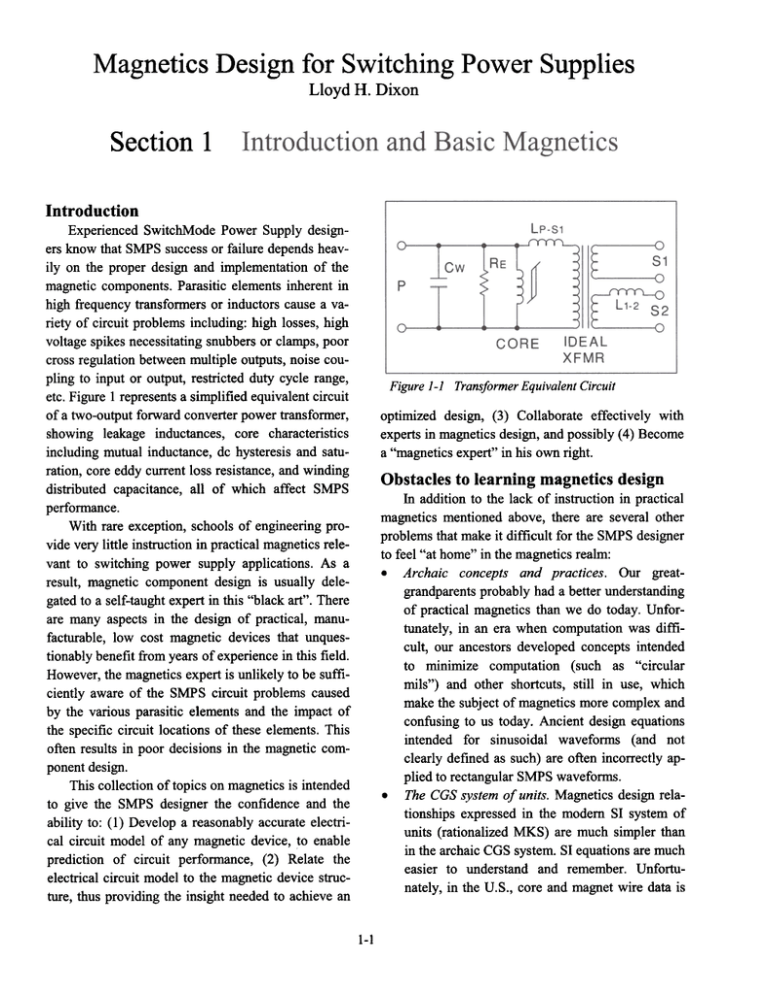 Design 1 Introduction and Basic