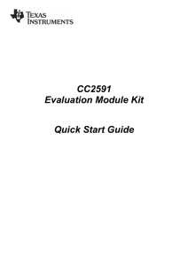 CC2591EMK Quick Start Guide
