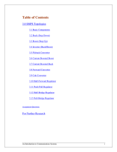 3.0 SMPS Topologies