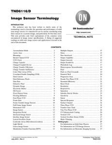 TND6116 - Image Sensor Terminology