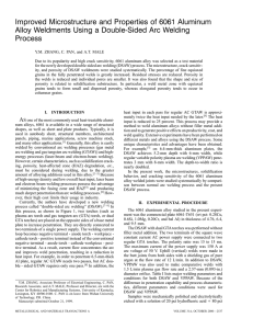 Improvement of microstructures and properties of 6061 aluminum alloy