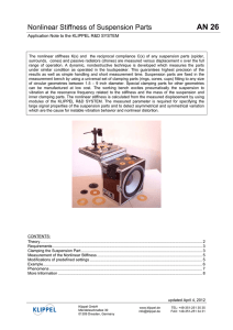 Nonlinear Stiffness of Suspension Parts