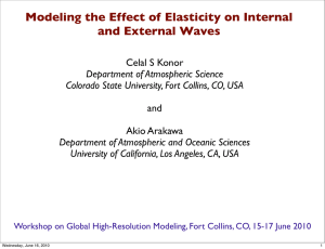 Modeling the Effect of Elasticity on Internal and External Waves