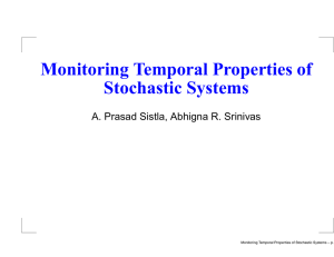 Monitoring Temporal Properties of Stochastic Systems