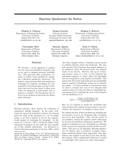 Bayesian Quadrature for Ratios - Journal of Machine Learning