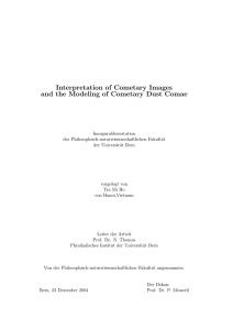 Interpretation of Cometary Images and the Modeling of Cometary