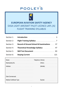 european aviation safety agency easa light aircraft pilot