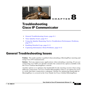 Troubleshooting Cisco IP Communicator