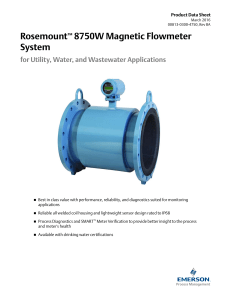 Rosemount™ 8750W Magnetic Flowmeter System