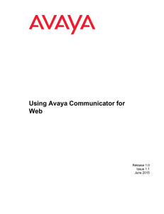 Avaya Communicator User Guide