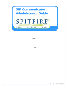 SIP Communicator Administrator Guide