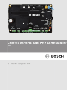 Installation Manual - Bosch Security Systems