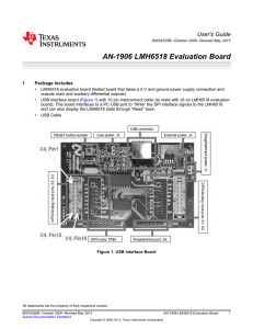 AN-1906 LMH6518 Evaluation Board (Rev. B)