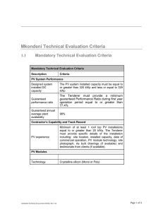 Mkondeni Technical Evaluation Criteria Rev 1 ge