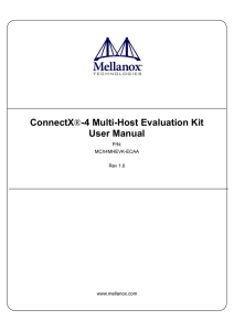 ConnectX®-4 Multi-Host Evaluation Kit User Manual