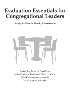 Evaluation Essentials for Congregational Leaders