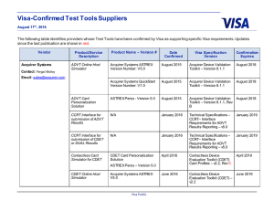 Visa Confirmed Chip Tool Suppliers