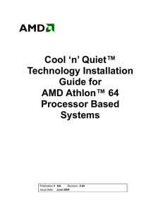 AMD Processor Performance Evaluation Guide