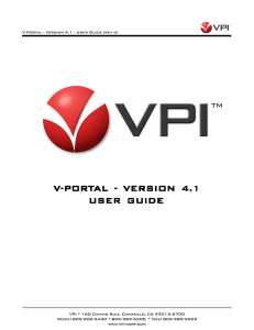 V-Portal User Guide Ver 4.1 (Rev D)