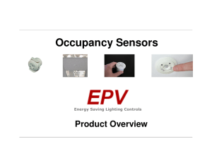 Occupancy Sensors - Environmental Power Solutions