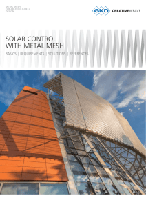 solar control with metal mesh