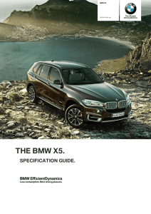 X5 LCI Dealer Specification Guide October 2011 Production