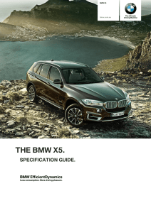 X5 LCI Dealer Specification Guide October 2011