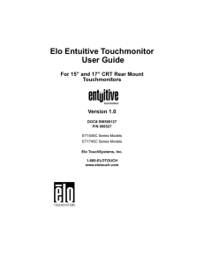 User Guide - Elo Touch Solutions
