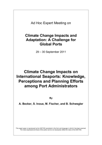 Climate Change Impacts on International Seaports