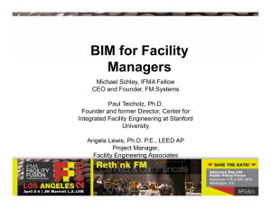 BIM for Facility Managers - Facility Engineering Associates