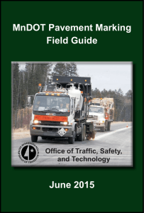 MnDOT Pavement Marking Field Guide