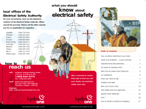 know about electrical safety
