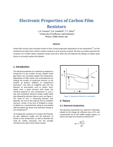 Electronic Properties of Carbon Film Resistors