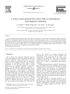 A study of hard diamond-like carbon films in mid