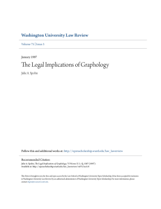 The Legal Implications of Graphology