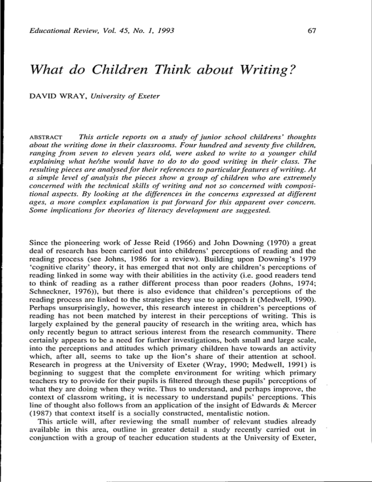 what-do-children-think-about-writing