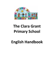 The Clara Grant Primary School English Handbook