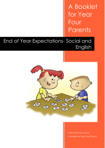 End of Year Expectations- Social and English