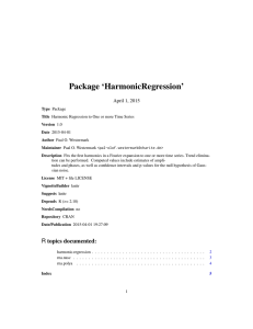 Package `HarmonicRegression`