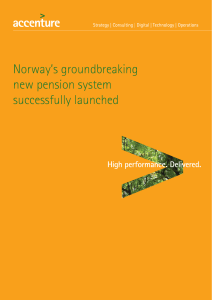 Norway`s groundbreaking new pension system