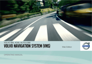volvo navigation system (vns)