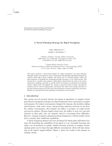 A Tiered Planning Strategy for Biped Navigation