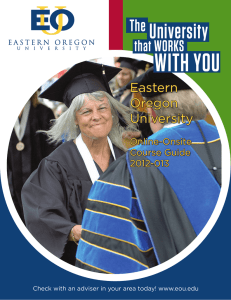 WITH YOU - Eastern Oregon University