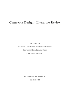 Classroom Design - Literature Review