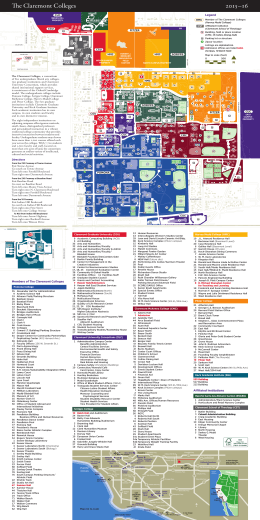 Map of Claremont Colleges - Claremont University Consortium