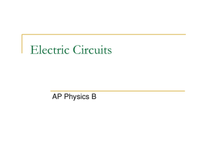 Electric Circuits - Bowlesphysics.com