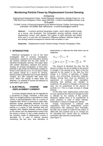 Monitoring Particle Flows by Displacement Current Sensing