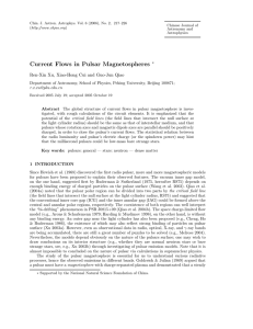 Current Flows in Pulsar Magnetospheres